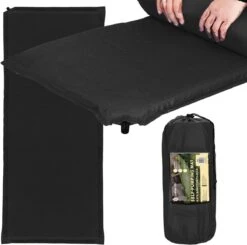 Springos Slaapmat | Zelfopblazend | 180 Cm | Inclusief Hoes | Zwart -Outdoor Kampeeruitrusting Winkel 1200x1190 15