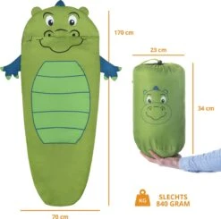 Dutch Mountains Kinderslaapzak Nijlpaard - 170 X 70cm Polyester - Zacht Lichtgewicht – Opberghoes -Outdoor Kampeeruitrusting Winkel 1200x1190 8