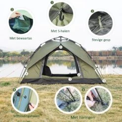 Sens Design Pop Up Tent - Tent - 2-3 Personen -Outdoor Kampeeruitrusting Winkel 1200x1197 16