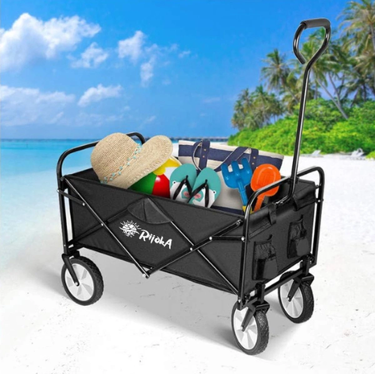 Rijoka Opvouwbare Bolderkar/Bolderwagen Rood Rijoka Opvouwbare Bolderkar/Bolderwagen Rood -Outdoor Kampeeruitrusting Winkel 1200x1197 7