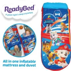 Paw Patrol Junior ReadyBed-2 In 1 Kids Sleeping Inflatable Air Bed In A Bag With A Pump, Polyester, Single 4 Paw Patrol Junior ReadyBed-2 In 1 Kids Sleeping Inflatable Air Bed In A Bag With A Pump, Polyester, Single -Outdoor Kampeeruitrusting Winkel 1200x1199 7