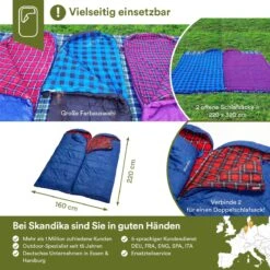 Skandika Dundee Flannel-R Slaapzak – Slaapzakken – Slaapzakken Volwassen - Maat M – Unisex - Katoen, Luxe Kwaliteit, Dubbele Slaapzak, 3 Seizoenen, Tot -20°C - 220 X 80 Cm - Outdoor Kampeerslaapzak – Ritssluiting Rechts - Grijs/geel -Outdoor Kampeeruitrusting Winkel 1200x1200 1062