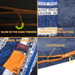 Dutch Mountains Slaapzak Goeree XL - Kussen 25x15cm - 220x90cm Katoenen Slaapzak - Tochtstrip -Outdoor Kampeeruitrusting Winkel 1200x1200 1088