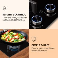 Illuminosa Domino Gaskookplaat 2-pits Sabaf Branders Glaskeramiek -Outdoor Kampeeruitrusting Winkel 1200x1200 1136