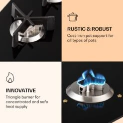 Trifecta 6 Gaskookplaat 6-pits Grote, Normale En Extra Glaskeramische Branders 3 Trifecta 6 Gaskookplaat 6-pits Grote, Normale En Extra Glaskeramische Branders -Outdoor Kampeeruitrusting Winkel 1200x1200 1142