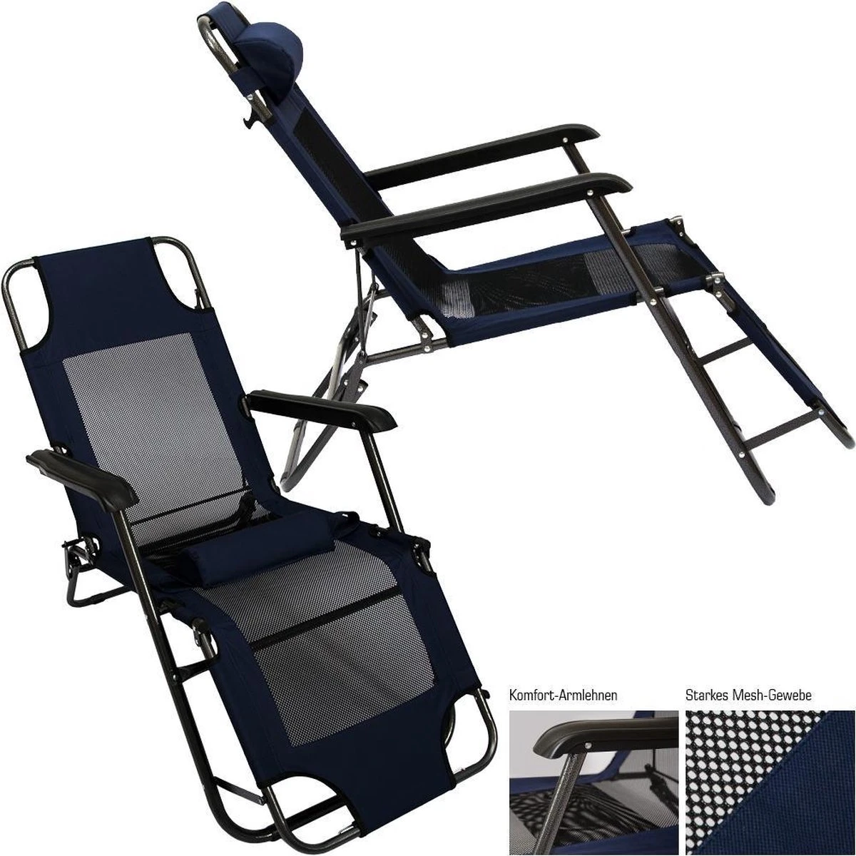 Ligstoel 155x60cm - opvouwbaar Campingstoel Ligbed Strandstoel Tuinstoel vouwligstoel Blauw Ligstoel 155x60cm - Opvouwbaar Campingstoel Ligbed Strandstoel Tuinstoel Vouwligstoel Blauw -Outdoor Kampeeruitrusting Winkel 1200x1200 115