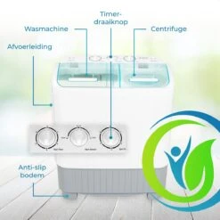 XatiX - Mini Wasmachine Met Dubbele Trommel 5,6 Kg - Toerental 1400 -Outdoor Kampeeruitrusting Winkel 1200x1200 1391