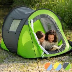 Pop Up Tent Waterkolom 1500 Mm/Cm² - Blauw - 2 Persoons -Outdoor Kampeeruitrusting Winkel 1200x1200 1459