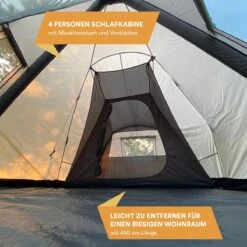 Skandika Tipi Kotona Air Opblaasbare Tent – Opblaasbare Tenten - 4 Persoons Tipi Tent – Tenten - Campingtent – Ingenaaide Tentvloer – Muggengaas – 260 Cm Stahoogte – 490 X 370 X 260 (L X B X H) – Outdoor, Camping, Tuin – Luchttent - Kamperen - Beige -Outdoor Kampeeruitrusting Winkel 1200x1200 1545