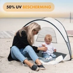 Deryan Luxe Pop Up Strandtent - Anti-UV 50+ - Cream -Outdoor Kampeeruitrusting Winkel 1200x1200 1564