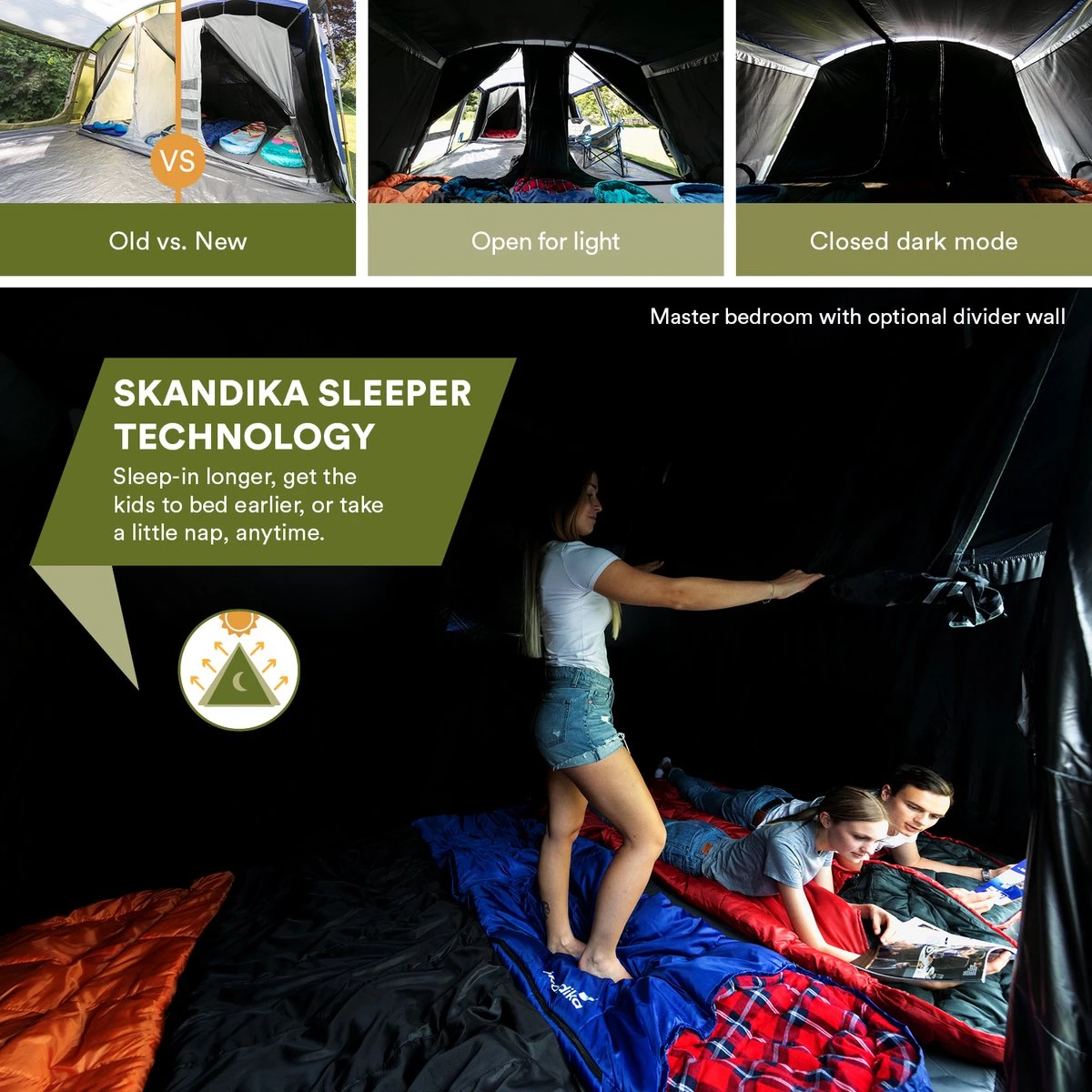 Skandika Montana 8 Sleeper Tent – Tunneltent – 8 persoons familietent - Campingtent – Sleeper technology (2 tot 4 extra donkere slaapcabines) – Ingenaaide tentvloer - Muggengaas – 700 x 310 x 200 cm (LxBxH) – 5000mm waterkolom – Kamperen – blauw/wit Skandika Montana 8 Sleeper Tent – Tunneltent – 8 Persoons Familietent - Campingtent – Sleeper Technology (2 Tot 4 Extra Donkere Slaapcabines) – Ingenaaide Tentvloer - Muggengaas – 700 X 310 X 200 Cm (LxBxH) – 5000mm Waterkolom – Kamperen – Blauw/wit -Outdoor Kampeeruitrusting Winkel 1200x1200 1570