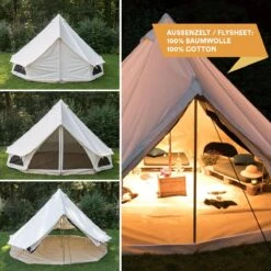 Skandika Tipii 400 Canvas Tent – Tipi-tenten – 8 Persoons Familietent - Campingtent – Muggengaas – 250 Cm Stahoogte – 400 Cm Diameter – 4000 Mm Waterkolom – Indische Tent, Partytent, Festivaltent – Outdoor, Camping, Tuin – Kamperen – Wit -Outdoor Kampeeruitrusting Winkel 1200x1200 1581