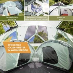 Skandika Bern 4 Koepeltent - Koepeltent - Tenten - 4 Persoons Kampeertent Met Panoramisch Dakraam, 2 Slaapcabines, Grondzeil, 210 Cm Stahoogte, Waterdicht, 4000 Mm Waterkolom - Grote Outdoor Familie Tent, Kampeertent - Grijs 3 Skandika Bern 4 Koepeltent - Koepeltent - Tenten - 4 Persoons Kampeertent Met Panoramisch Dakraam, 2 Slaapcabines, Grondzeil, 210 Cm Stahoogte, Waterdicht, 4000 Mm Waterkolom - Grote Outdoor Familie Tent, Kampeertent - Grijs -Outdoor Kampeeruitrusting Winkel 1200x1200 1603