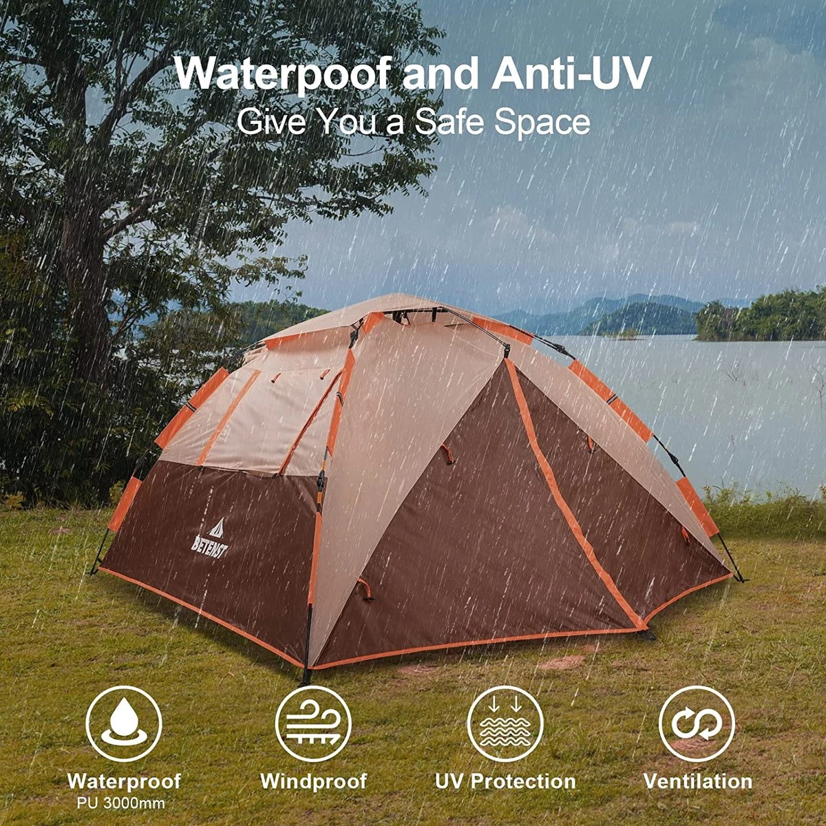 kamping tent / absolutely waterproof, lightweight camping tent with - Tent Ideal for Camping In The Garden, Dome Tent, Merkloos Kamping Tent / Absolutely Waterproof, Lightweight Camping Tent With - Tent Ideal For Camping In The Garden, Dome Tent, -Outdoor Kampeeruitrusting Winkel 1200x1200 1639