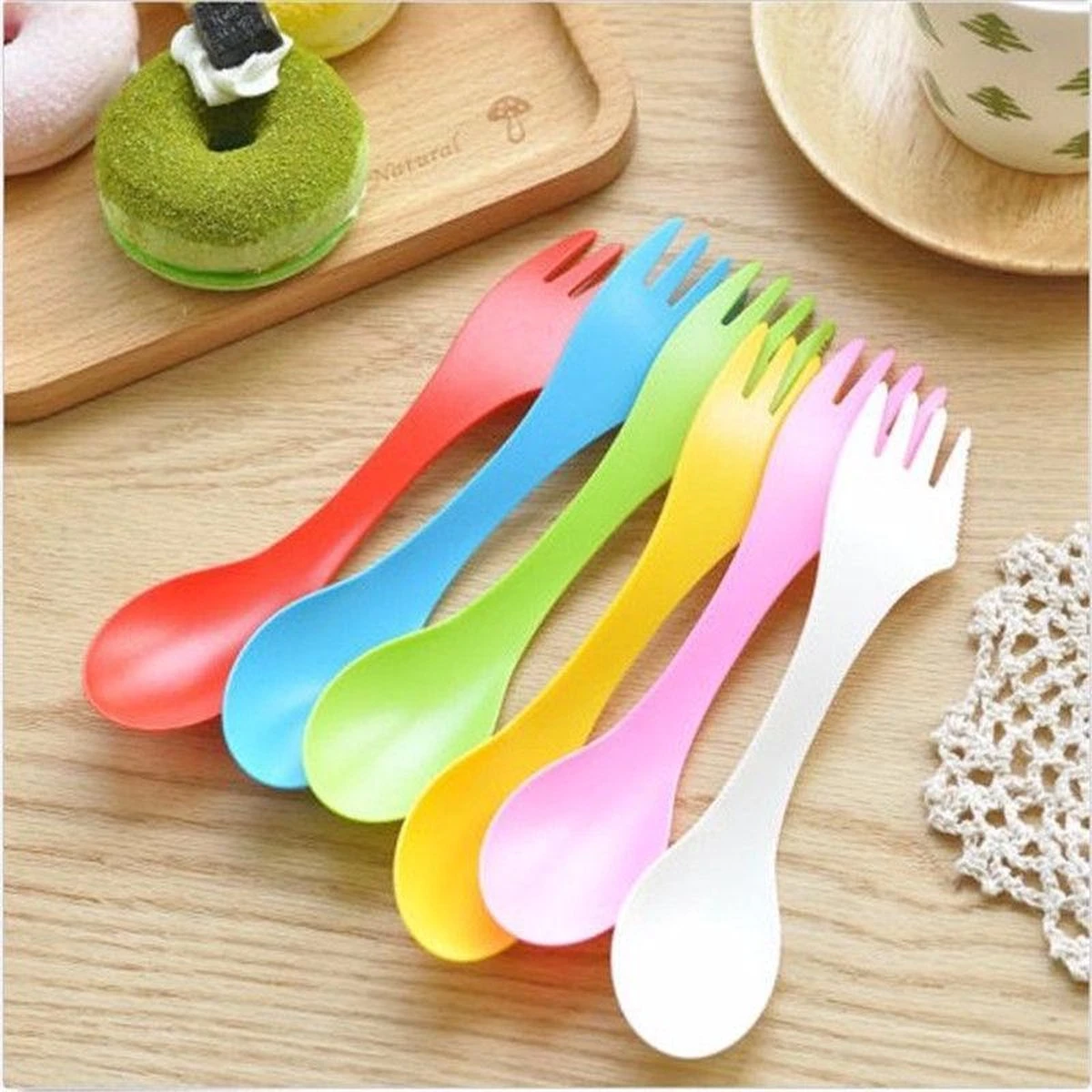 Spork – Set van 6 Stuks - Spork Campingbestek – Spork 3 in 1 Merkloos Spork – Set Van 6 Stuks - Spork Campingbestek – Spork 3 In 1 -Outdoor Kampeeruitrusting Winkel 1200x1200 1680
