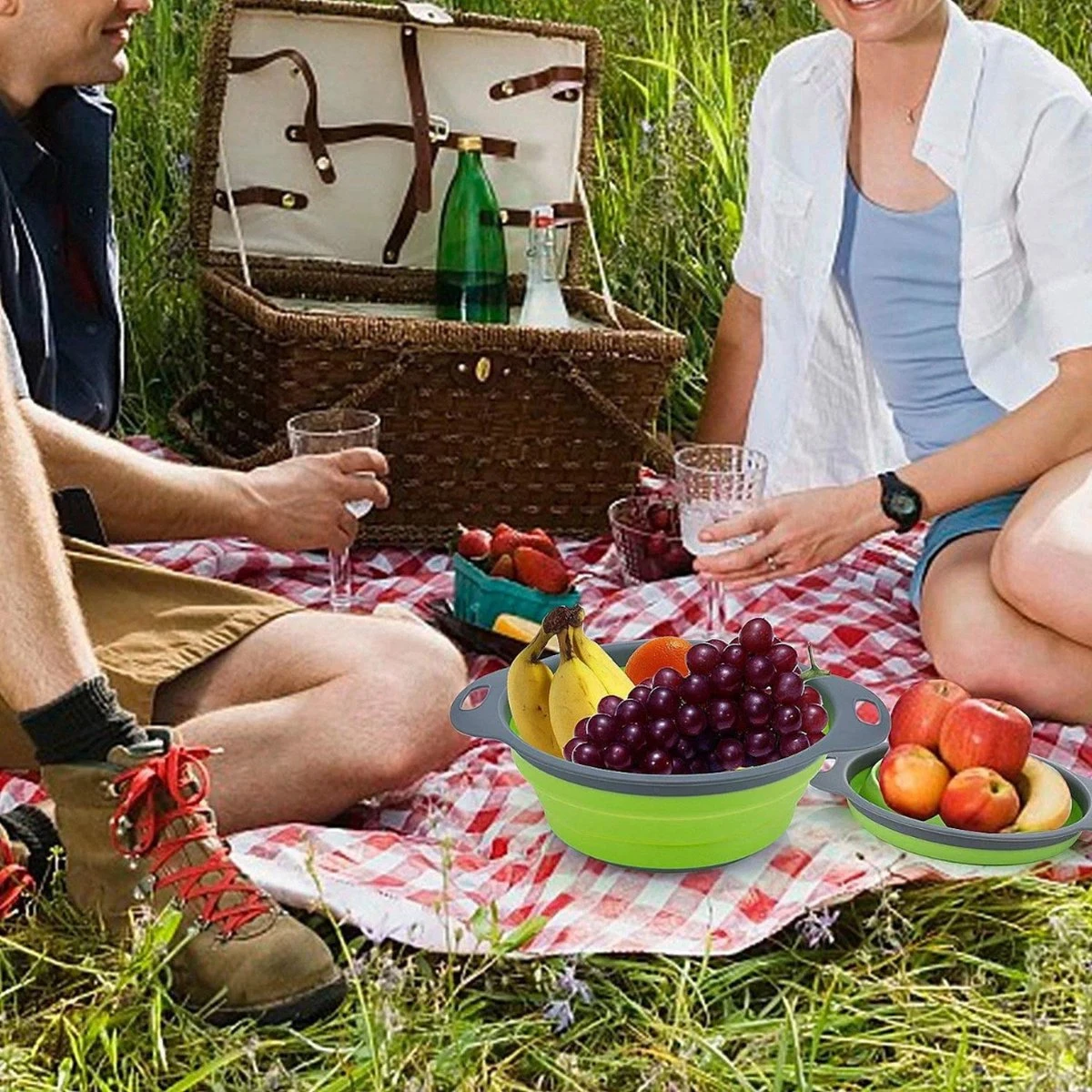 Buxibo - 3-Delige Keuken Vergiet Set Inklapbaar Groen/Grijs Buxibo - 3-Delige Keuken Vergiet Set Inklapbaar Groen/Grijs -Outdoor Kampeeruitrusting Winkel 1200x1200 1688