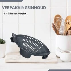 SensaHome- Siliconen Vergiet - Keuken Afgietdeksel - Afgiethulp - Siliconen - BPA Vrij - Grijs -Outdoor Kampeeruitrusting Winkel 1200x1200 1724
