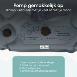 AirFeel Opblaasbaar Slaapmatje - Ingebouwde Pomp En Kussen - Lichtgewicht - 196 X 60 X 6cm - Gray -Outdoor Kampeeruitrusting Winkel 1200x1200 1778