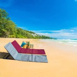 Strandmat Opvouwbaar Met Schouderband - Strandstoel Grijs 145x47x52 -Outdoor Kampeeruitrusting Winkel 1200x1200 233