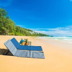 Strandmat Opvouwbaar Met Schouderband - Strandstoel Grijs 145x47x52 -Outdoor Kampeeruitrusting Winkel 1200x1200 234