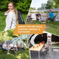 Skandika Campingstoel Compact – Campingstoelen - Campingstoel Tot 150 Kg Belastbaar - Kampeerstoel, Visstoel, Kleine Pakmaat, Opvouwbaar, Stabiel, Licht, Comfortabel Gepolsterd – Draagtas Meegeleverd - Vouwstoel – Zwart -Outdoor Kampeeruitrusting Winkel 1200x1200 236