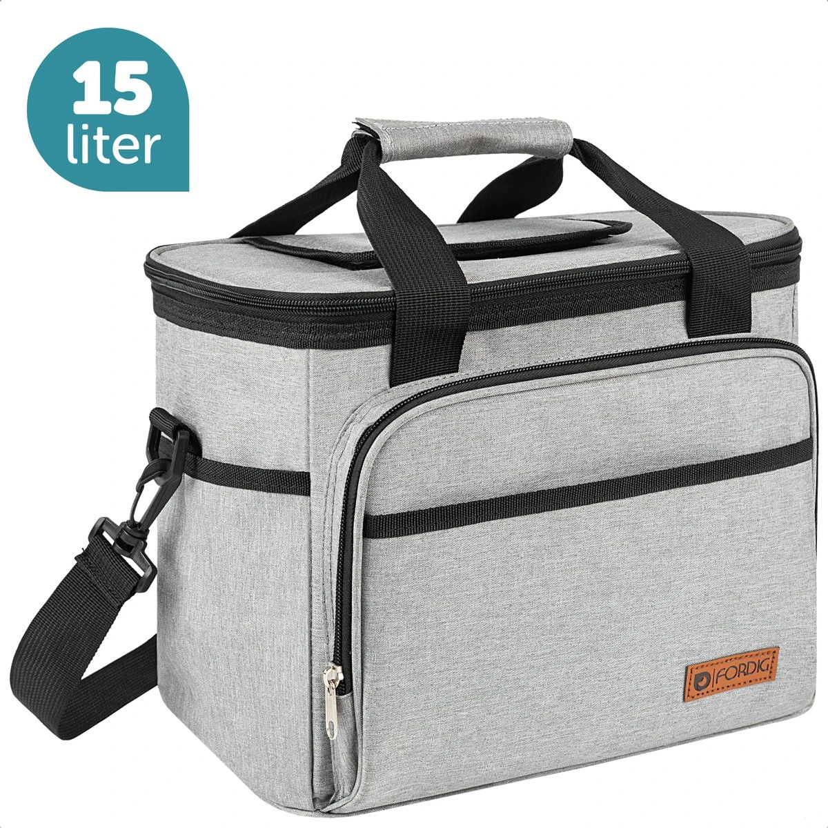 ForDig Koeltas L Grijs (15 liter) - Gemaakt van 600D Polyester met PEVA-Voering - Ruimte voor 20 Blikjes of 10 Halve Liter Flessen - Opvouwbaar Koel Tas met Easy-Acces Flap - Ruimte voor Bestek - Picknick Cool Bag - Coolerbag - Grote Cooler ForDig Koeltas L Grijs (15 Liter) - Gemaakt Van 600D Polyester Met PEVA-Voering - Ruimte Voor 20 Blikjes Of 10 Halve Liter Flessen - Opvouwbaar Koel Tas Met Easy-Acces Flap - Ruimte Voor Bestek - Picknick Cool Bag - Coolerbag - Grote Cooler -Outdoor Kampeeruitrusting Winkel 1200x1200 386