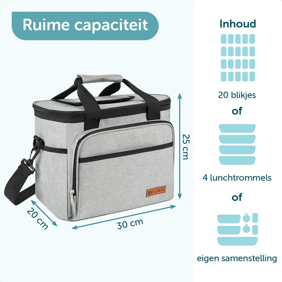 ForDig Koeltas L Grijs (15 liter) - Gemaakt van 600D Polyester met PEVA-Voering - Ruimte voor 20 Blikjes of 10 Halve Liter Flessen - Opvouwbaar Koel Tas met Easy-Acces Flap - Ruimte voor Bestek - Picknick Cool Bag - Coolerbag - Grote Cooler ForDig Koeltas L Grijs (15 Liter) - Gemaakt Van 600D Polyester Met PEVA-Voering - Ruimte Voor 20 Blikjes Of 10 Halve Liter Flessen - Opvouwbaar Koel Tas Met Easy-Acces Flap - Ruimte Voor Bestek - Picknick Cool Bag - Coolerbag - Grote Cooler -Outdoor Kampeeruitrusting Winkel 1200x1200 387