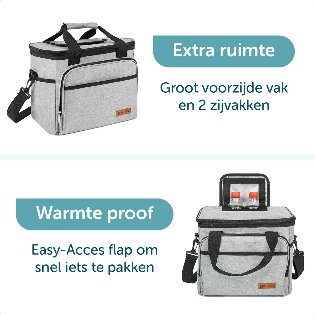 ForDig Koeltas L Grijs (15 liter) - Gemaakt van 600D Polyester met PEVA-Voering - Ruimte voor 20 Blikjes of 10 Halve Liter Flessen - Opvouwbaar Koel Tas met Easy-Acces Flap - Ruimte voor Bestek - Picknick Cool Bag - Coolerbag - Grote Cooler ForDig Koeltas L Grijs (15 Liter) - Gemaakt Van 600D Polyester Met PEVA-Voering - Ruimte Voor 20 Blikjes Of 10 Halve Liter Flessen - Opvouwbaar Koel Tas Met Easy-Acces Flap - Ruimte Voor Bestek - Picknick Cool Bag - Coolerbag - Grote Cooler -Outdoor Kampeeruitrusting Winkel 1200x1200 391