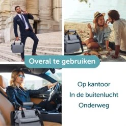 ForDig Lunchtas Grijs - Koeltas Gemaakt Van 600D Polyester Met PEVA-Voering - Ruimte Voor Lunchtrommel / Snacks / Blikjes - Koel Tas Met Mesh Opbergruimtes En Ruimte Voor Bestek - Lunch Tas Cool Bag - Coolerbag - Kleine Cooler -Outdoor Kampeeruitrusting Winkel 1200x1200 457