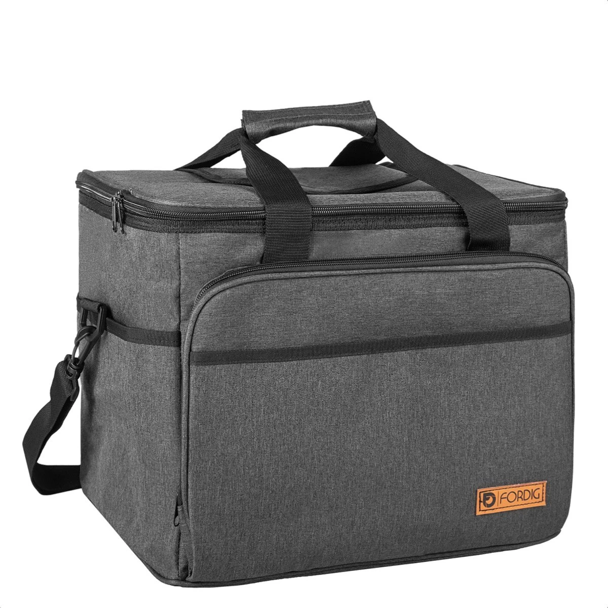 ForDig Koeltas XL Zwart (30 liter) - Gemaakt van 600D Polyester met PEVA-Voering - Ruimte voor 40 Blikjes of 20 Halve Liter Flessen - Opvouwbaar Koel Tas met Easy-Acces Flap - Ruimte voor Bestek - Picknick Cool Bag - Coolerbag - Grote Cooler ForDig Koeltas XL Zwart (30 Liter) - Gemaakt Van 600D Polyester Met PEVA-Voering - Ruimte Voor 40 Blikjes Of 20 Halve Liter Flessen - Opvouwbaar Koel Tas Met Easy-Acces Flap - Ruimte Voor Bestek - Picknick Cool Bag - Coolerbag - Grote Cooler -Outdoor Kampeeruitrusting Winkel 1200x1200 494