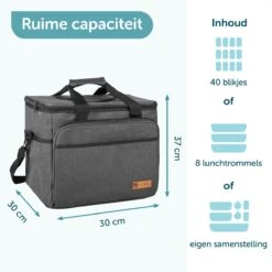 ForDig Koeltas XL Zwart (30 Liter) - Gemaakt Van 600D Polyester Met PEVA-Voering - Ruimte Voor 40 Blikjes Of 20 Halve Liter Flessen - Opvouwbaar Koel Tas Met Easy-Acces Flap - Ruimte Voor Bestek - Picknick Cool Bag - Coolerbag - Grote Cooler 2 ForDig Koeltas XL Zwart (30 Liter) - Gemaakt Van 600D Polyester Met PEVA-Voering - Ruimte Voor 40 Blikjes Of 20 Halve Liter Flessen - Opvouwbaar Koel Tas Met Easy-Acces Flap - Ruimte Voor Bestek - Picknick Cool Bag - Coolerbag - Grote Cooler -Outdoor Kampeeruitrusting Winkel 1200x1200 496