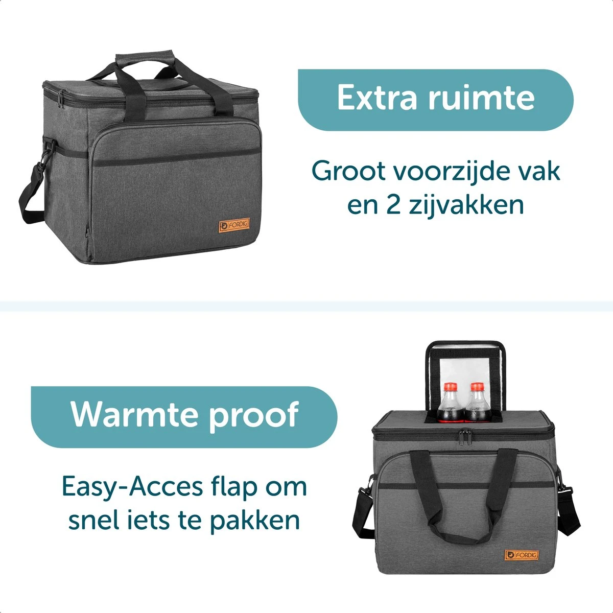 ForDig Koeltas XL Zwart (30 liter) - Gemaakt van 600D Polyester met PEVA-Voering - Ruimte voor 40 Blikjes of 20 Halve Liter Flessen - Opvouwbaar Koel Tas met Easy-Acces Flap - Ruimte voor Bestek - Picknick Cool Bag - Coolerbag - Grote Cooler ForDig Koeltas XL Zwart (30 Liter) - Gemaakt Van 600D Polyester Met PEVA-Voering - Ruimte Voor 40 Blikjes Of 20 Halve Liter Flessen - Opvouwbaar Koel Tas Met Easy-Acces Flap - Ruimte Voor Bestek - Picknick Cool Bag - Coolerbag - Grote Cooler -Outdoor Kampeeruitrusting Winkel 1200x1200 498