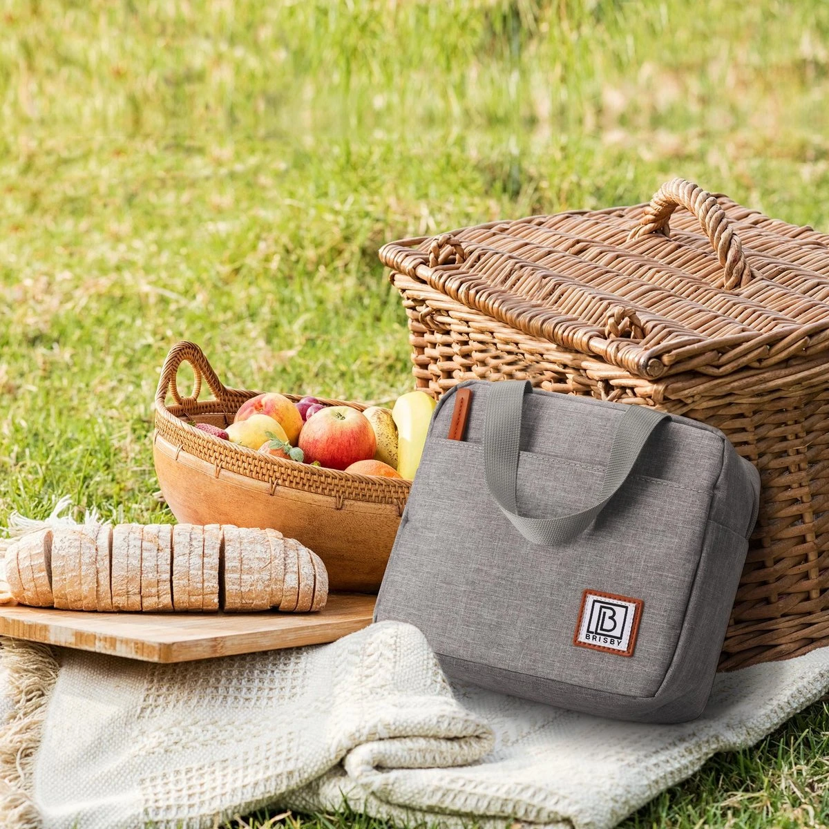 Brisby 4 Laags Geïsoleerde Koeltas - Lunchtas 4 liter - Lichtgrijs Brisby 4 Laags Geïsoleerde Koeltas - Lunchtas 4 Liter - Lichtgrijs -Outdoor Kampeeruitrusting Winkel 1200x1200 577