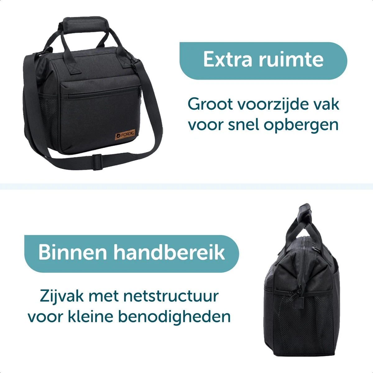 ForDig Lunchtas Zwart - Koeltas Gemaakt van 600D Polyester met PEVA-Voering - Ruimte voor Lunchtrommel / Snacks / Blikjes - Koel Tas met Mesh Opbergruimtes en Ruimte voor Bestek - Lunch Tas Cool Bag - Coolerbag - Kleine Cooler ForDig Lunchtas Zwart - Koeltas Gemaakt Van 600D Polyester Met PEVA-Voering - Ruimte Voor Lunchtrommel / Snacks / Blikjes - Koel Tas Met Mesh Opbergruimtes En Ruimte Voor Bestek - Lunch Tas Cool Bag - Coolerbag - Kleine Cooler -Outdoor Kampeeruitrusting Winkel 1200x1200 599