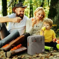 Brisby 4 Laags Geïsoleerde Koeltas - Lunchtas 7 Liter - Lichtgrijs -Outdoor Kampeeruitrusting Winkel 1200x1200 610