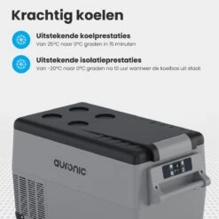 Auronic Elektrische Koelbox - 30.4L - Compressor - 12V En 240V - Grijs 7 Auronic Elektrische Koelbox - 30.4L - Compressor - 12V En 240V - Grijs -Outdoor Kampeeruitrusting Winkel 1200x1200 648