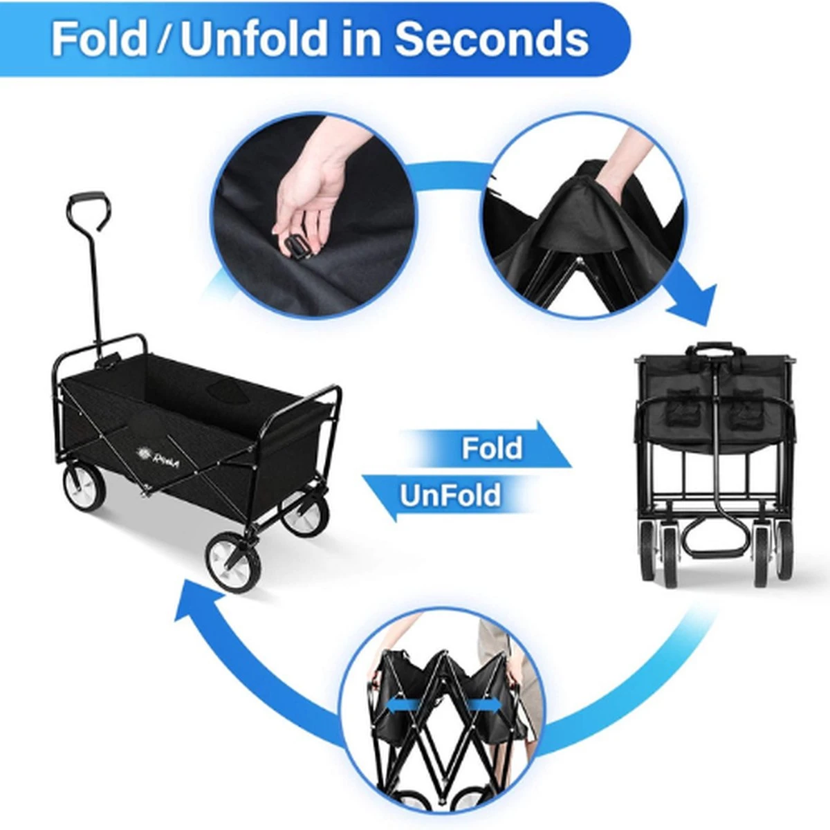 Rijoka Opvouwbare Bolderkar/Bolderwagen Rood Rijoka Opvouwbare Bolderkar/Bolderwagen Rood -Outdoor Kampeeruitrusting Winkel 1200x1200 782