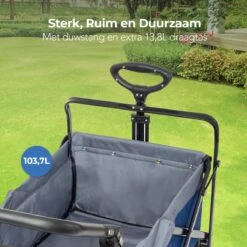 LifeGoods Bolderkar - Opvouwbaar - Tot 120KG - 103L - Extra Draagtas En Duwstang - Wasbaar Polyester - 98x45cm - Blauw/Grijs 8 LifeGoods Bolderkar - Opvouwbaar - Tot 120KG - 103L - Extra Draagtas En Duwstang - Wasbaar Polyester - 98x45cm - Blauw/Grijs -Outdoor Kampeeruitrusting Winkel 1200x1200 835