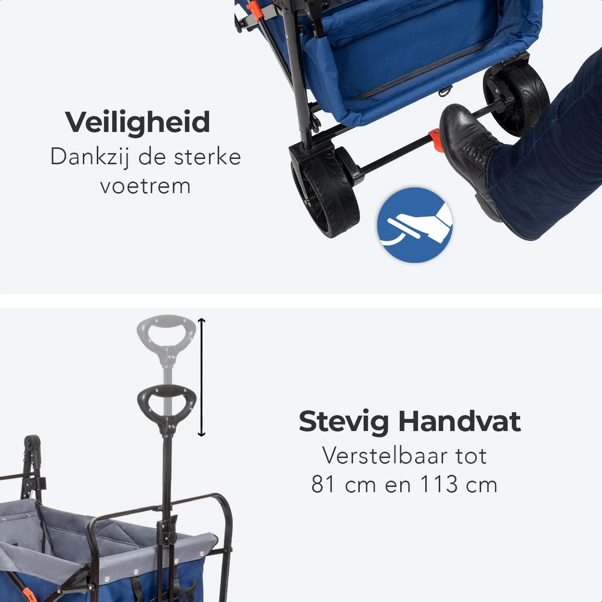 LifeGoods Bolderkar - Opvouwbaar - tot 120KG - 103L - Extra Draagtas en Duwstang - Wasbaar Polyester - 98x45cm - Blauw/Grijs LifeGoods Bolderkar - Opvouwbaar - Tot 120KG - 103L - Extra Draagtas En Duwstang - Wasbaar Polyester - 98x45cm - Blauw/Grijs -Outdoor Kampeeruitrusting Winkel 1200x1200 836