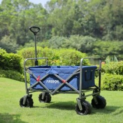 AREBOS Handkar | Transportwagen | Apparatuurwagen | Opvouwbaar | Blauw -Outdoor Kampeeruitrusting Winkel 1200x1200 899