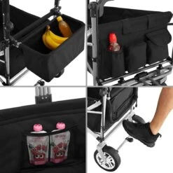 Tectake - Opvouwbare Bolderwagen Handkar Nico Zwart - 403549 -Outdoor Kampeeruitrusting Winkel 1200x1200 939