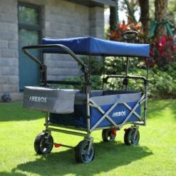 AREBOS Premium Steekwagen Met Dak Opvouwbare Tuinkar Handkar Bolderkar Blauw / Grijs 3 AREBOS Premium Steekwagen Met Dak Opvouwbare Tuinkar Handkar Bolderkar Blauw / Grijs -Outdoor Kampeeruitrusting Winkel 1200x1200 954