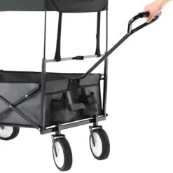 Monzana Bolderkar Opvouwbaar - 100 Liter - Met Afneembaar Dak Grijs -Outdoor Kampeeruitrusting Winkel 1200x1200 966