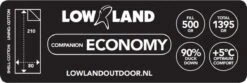 LOWLAND OUTDOOR® Donzen Slaapzak - Companion Economy - 210x80 Cm - Rood -Outdoor Kampeeruitrusting Winkel 1200x402