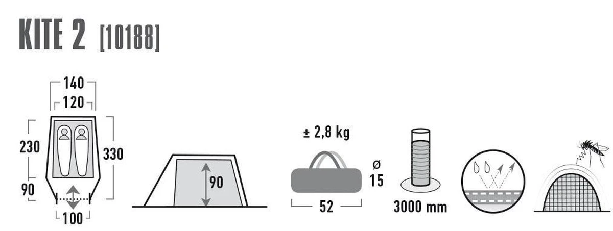 High Peak Kite 2 Tunneltent - Groen - 2 Persoons High Peak Kite 2 Tunneltent - Groen - 2 Persoons -Outdoor Kampeeruitrusting Winkel 1200x453 1