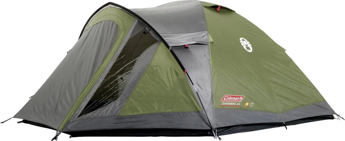 Coleman Darwin 4 Plus Koepeltent - 4-Persoons - Groen Coleman Darwin 4 Plus Koepeltent - 4-Persoons - Groen -Outdoor Kampeeruitrusting Winkel