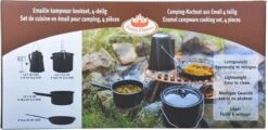 ESSCHERT DESIGN Pannenset Kampvuur - 4 Delig - Outdoor - Metaal -Outdoor Kampeeruitrusting Winkel 1200x581 13