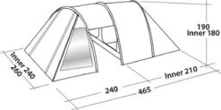 Easy Camp Tunneltent 4-persoons Galaxy 400 Staalgrijs En Blauw -Outdoor Kampeeruitrusting Winkel 1200x598 3