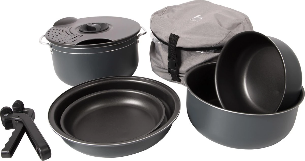 Bo-Camp Pannenset - Camping - 7-delig - Aluminium Bo-Camp Pannenset - Camping - 7-delig - Aluminium -Outdoor Kampeeruitrusting Winkel 1200x633 3