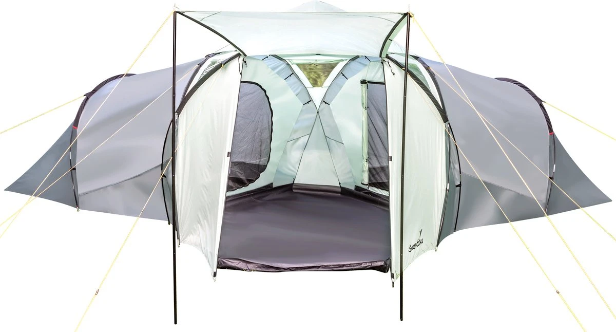 Skandika Bern 4 koepeltent - Koepeltent - Tenten - 4 persoons kampeertent met panoramisch dakraam, 2 slaapcabines, grondzeil, 210 cm stahoogte, waterdicht, 4000 mm waterkolom - Grote outdoor familie tent, kampeertent - grijs Skandika Bern 4 Koepeltent - Koepeltent - Tenten - 4 Persoons Kampeertent Met Panoramisch Dakraam, 2 Slaapcabines, Grondzeil, 210 Cm Stahoogte, Waterdicht, 4000 Mm Waterkolom - Grote Outdoor Familie Tent, Kampeertent - Grijs -Outdoor Kampeeruitrusting Winkel 1200x646 1